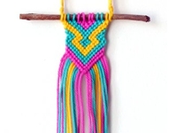 I Try DIY Macrame Twig Pendant